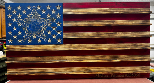 Florida Sheriff's Badge Flag Challenge Coin Holder