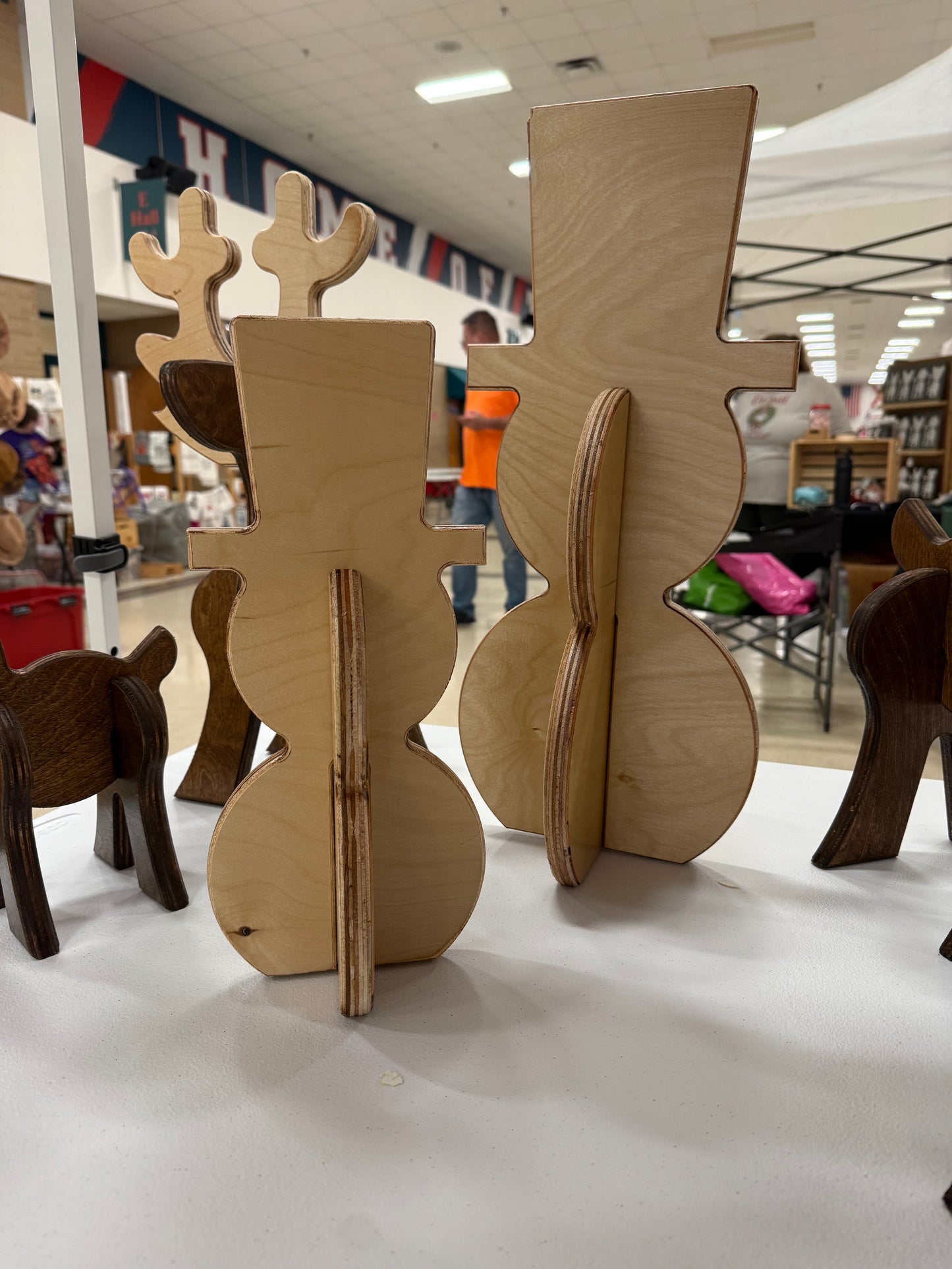 Custom Wooden Snowman